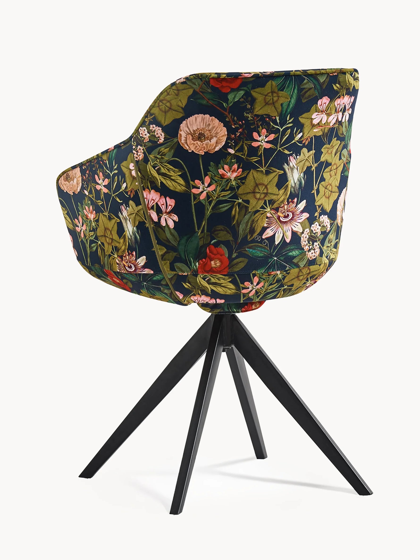 Esszimmerstuhl ARVIT – Drehbarer Stuhl mit Armlehnen & Cord oder Wildlederoptik | B&D home