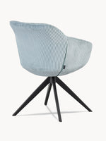 Esszimmerstuhl ARVIT – Drehbarer Stuhl mit Armlehnen & Cord oder Wildlederoptik | B&D home