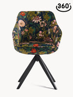 Esszimmerstuhl ARVIT – Drehbarer Stuhl mit Armlehnen & Cord oder Wildlederoptik | B&D home