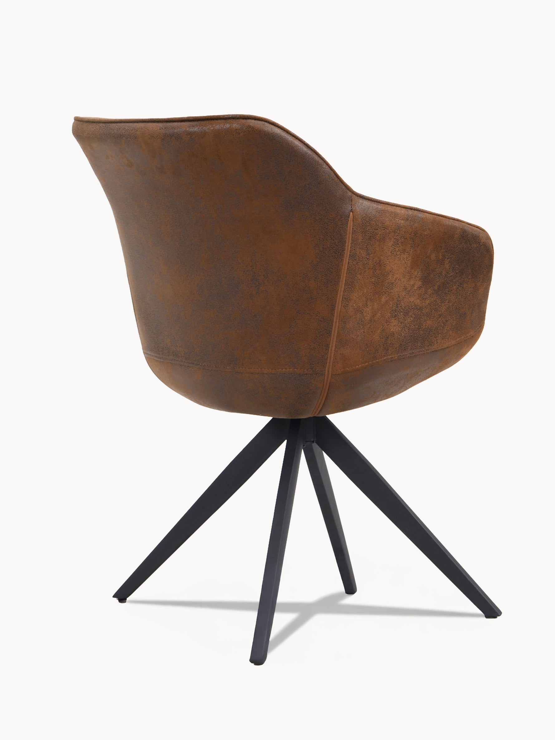 Esszimmerstuhl ARVIT – Drehbarer Stuhl mit Armlehnen & Cord oder Wildlederoptik | B&D home