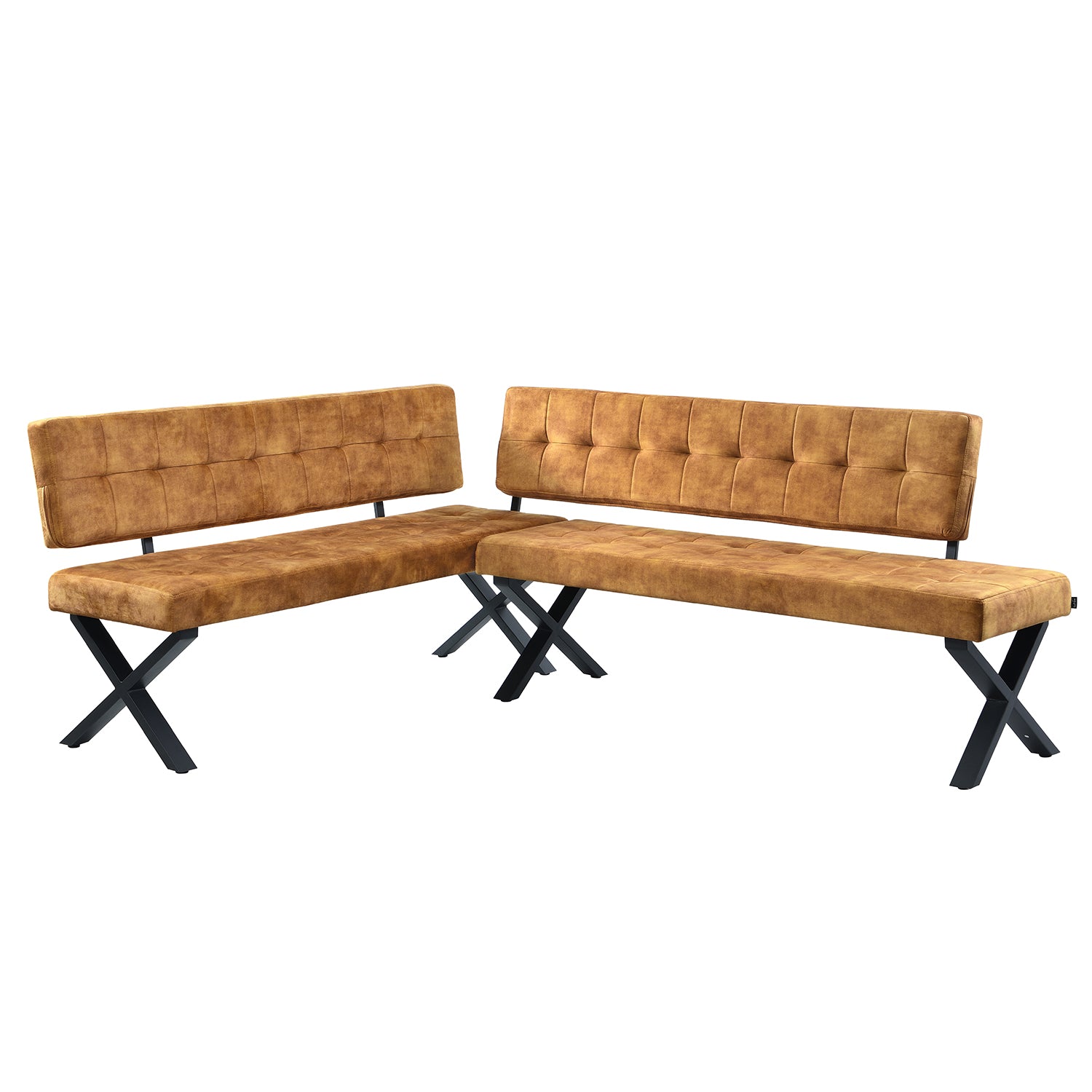 Eckbank EKA - Modulare Eckbank mit X Gestell beidseitig montierbar