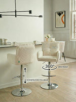 Kira 2er-Set- Premium Barhockerset in Cord oder Samtstoff