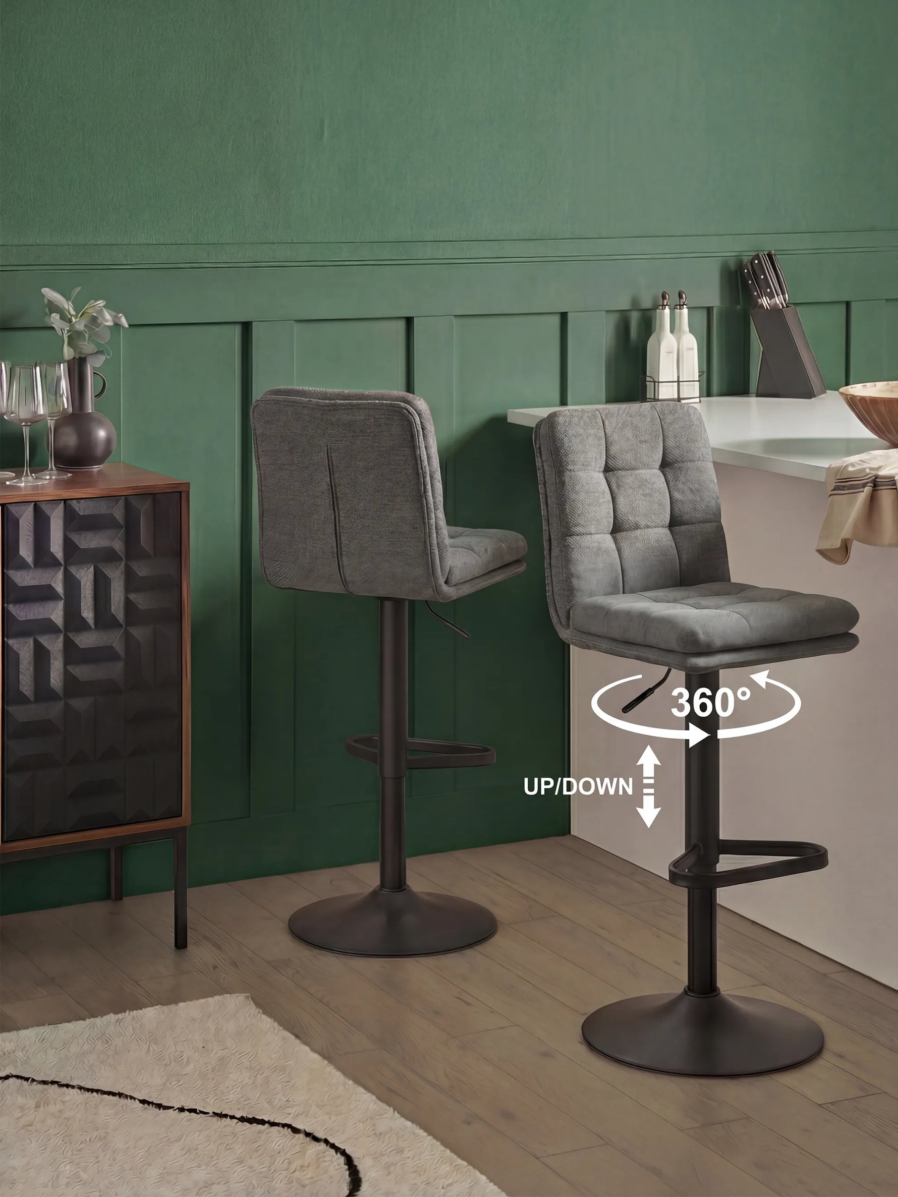 Juno 2er-Set - Barhocker ohne Lehne