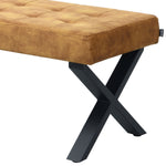 Sitzbank KAREN – Esszimmerbank mit Rückenlehne & Metallgestell