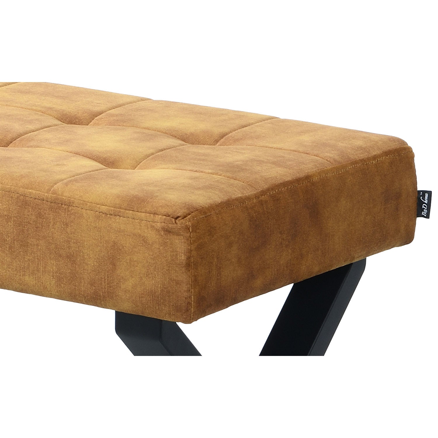 Sitzbank KAREN – Esszimmerbank mit Rückenlehne & Metallgestell