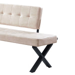 Eckbank EKA - Modulare Eckbank mit X Gestell beidseitig montierbar