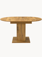 B-Ware Esstisch WIM, rund, 100-140x100cm Alteiche