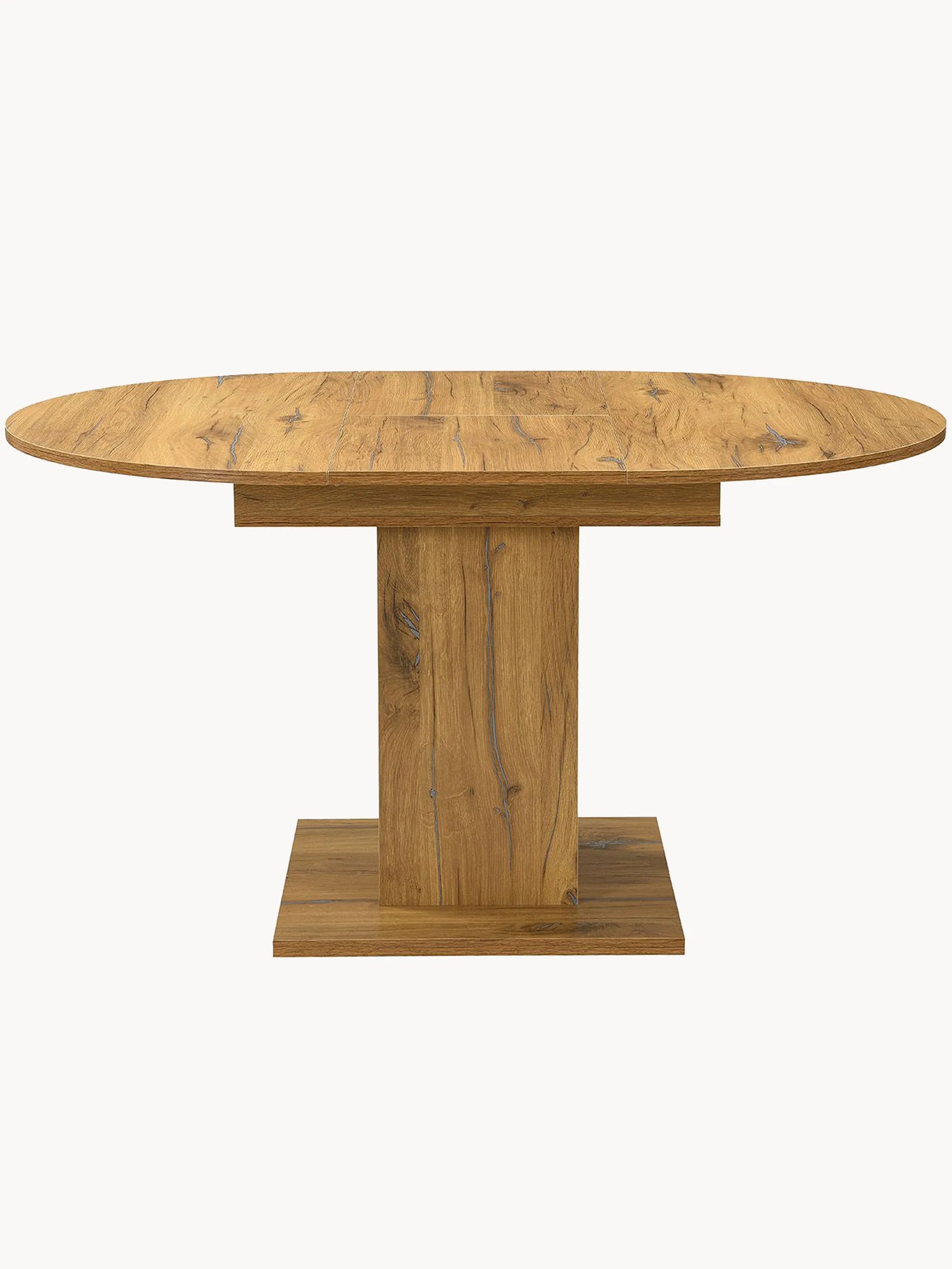 B-Ware Esstisch WIM, rund, 100-140x100cm Alteiche