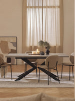 MALTE - Ausziehtisch mit 2 Einlegeplatten für 6-8 Personen