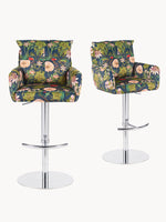 Kira 2er-Set- Premium Barhockerset in Cord oder Samtstoff