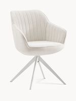 Esszimmerstuhl ARVIT – Drehbarer Stuhl mit Armlehnen & Cord oder Wildlederoptik | B&D home