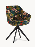 Esszimmerstuhl ARVIT – Drehbarer Stuhl mit Armlehnen & Cord oder Wildlederoptik | B&D home