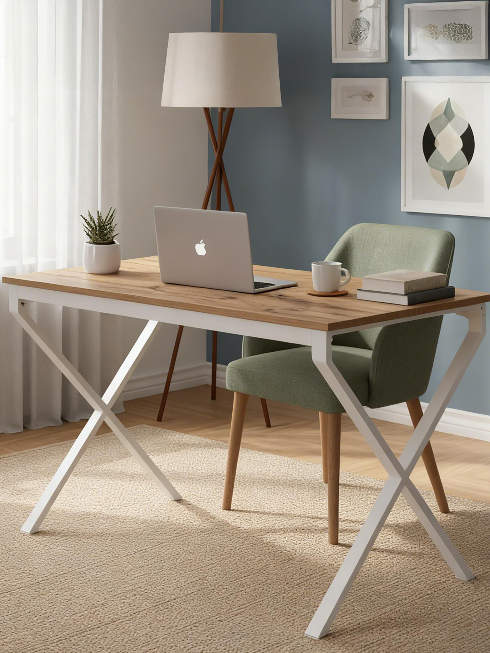 Schreibtisch Lutz - Home Office Desk mit Metallgestell