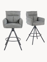 Leo 2er-Set - Premium Barhocker mit Drehfunktion