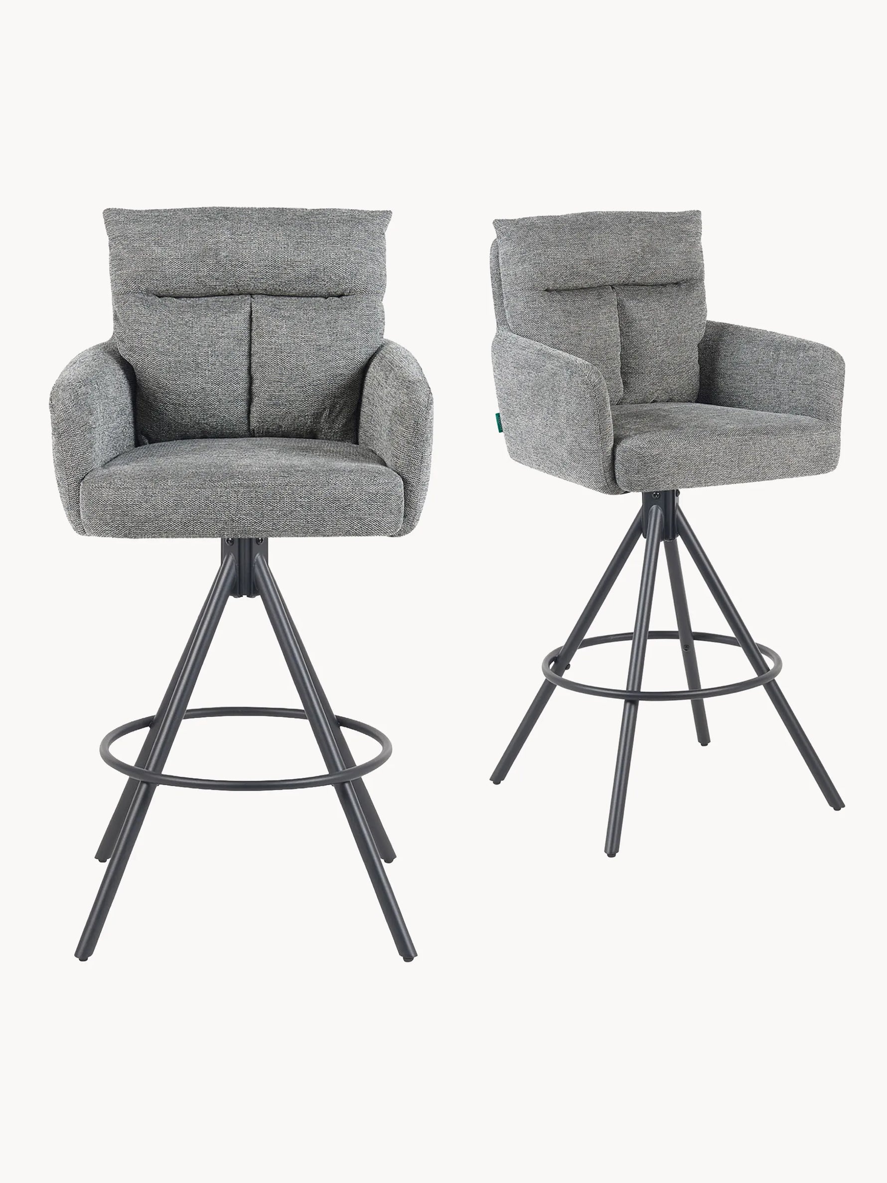 Leo 2er-Set - Premium Barhocker mit Drehfunktion