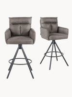 Leo 2er-Set - Premium Barhocker mit Drehfunktion