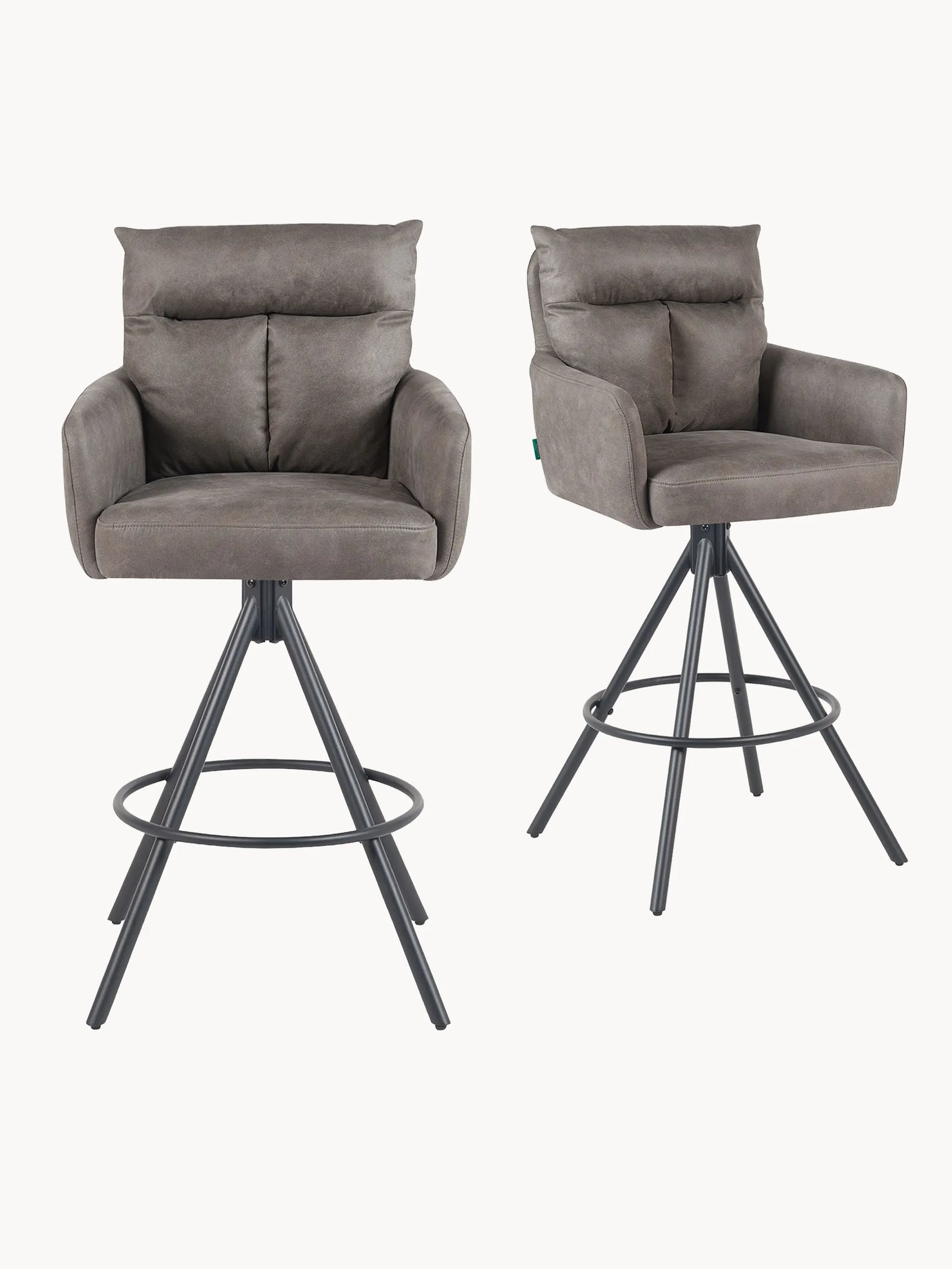 Leo 2er-Set - Premium Barhocker mit Drehfunktion