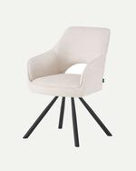 Esszimmerstühle THOMAS-JUNA 2er Set, 180° drehbar mit Rückholfunktion