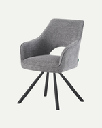 Esszimmerstühle THOMAS-JUNA 2er Set, 180° drehbar mit Rückholfunktion