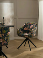 Esszimmerstuhl ARVIT – Drehbarer Stuhl mit Armlehnen & Cord oder Wildlederoptik | B&D home