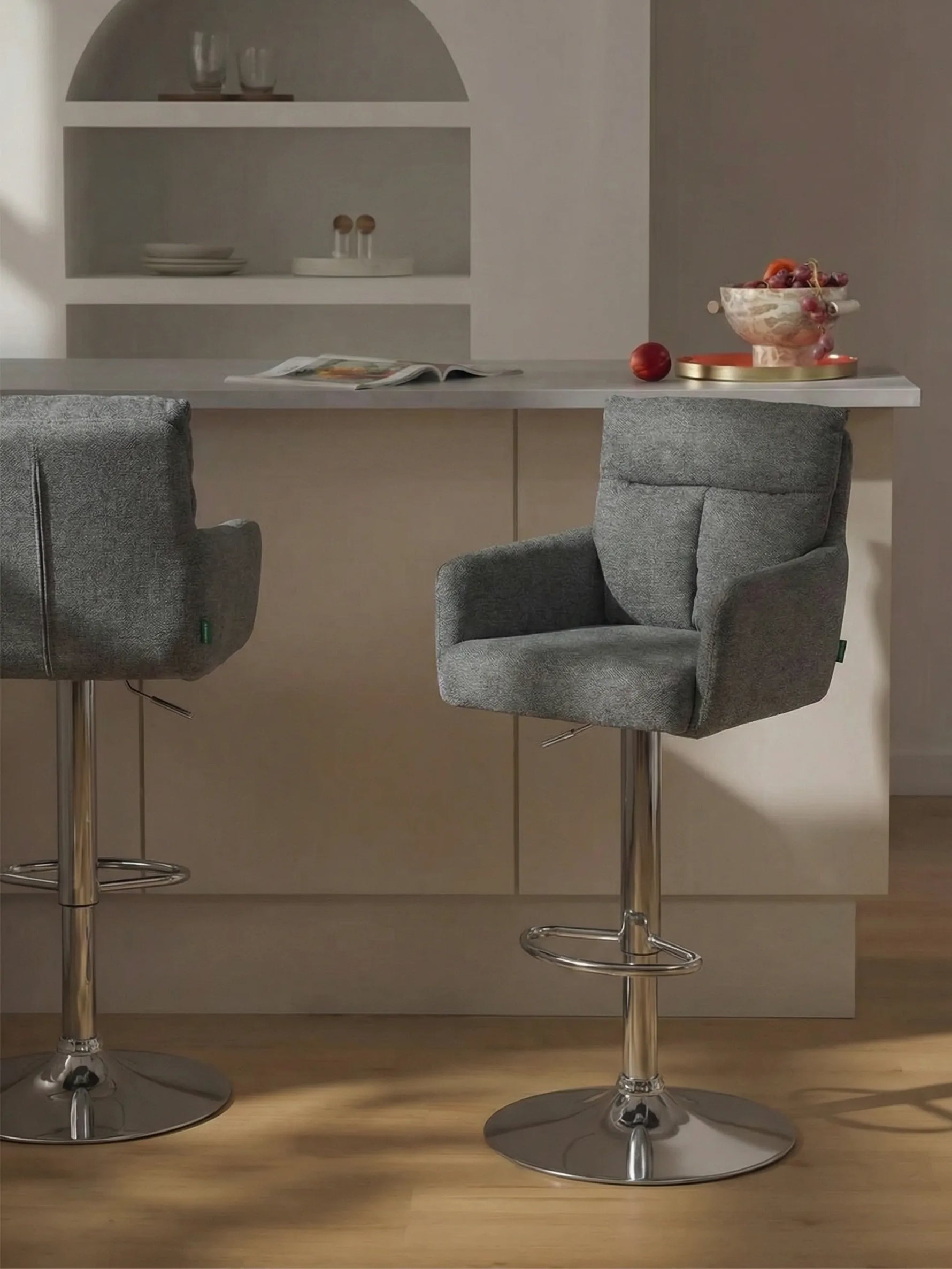 Leo 2er-Set - Premium Barhocker mit Drehfunktion