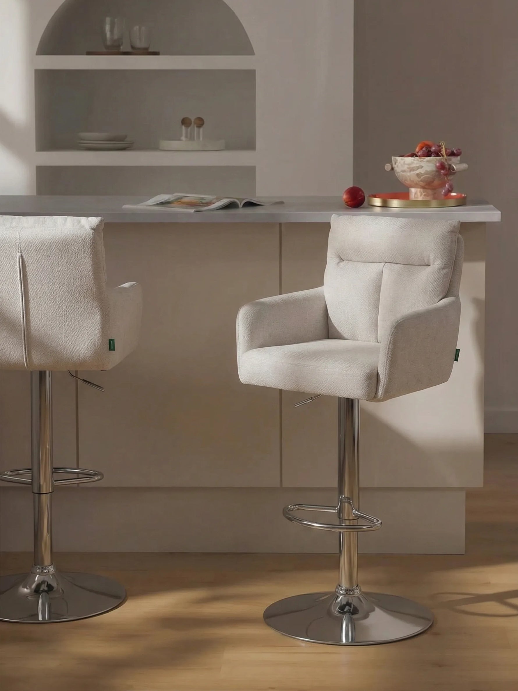 Leo 2er-Set - Premium Barhocker mit Drehfunktion