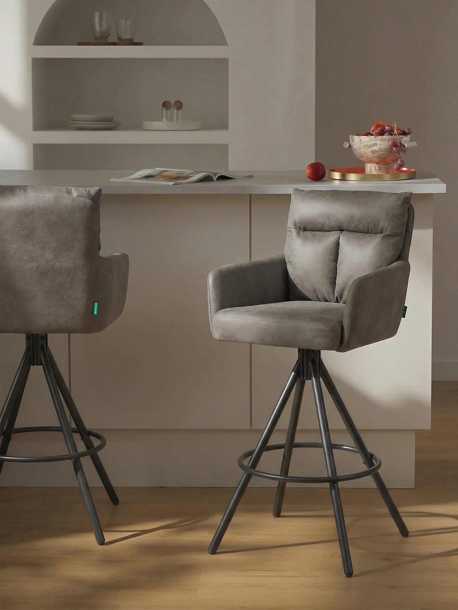 Leo 2er-Set - Premium Barhocker mit Drehfunktion