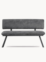 B-Ware Sitzbank JUNA, Anthrazit, 140cm | praktisch & modern | B&D home