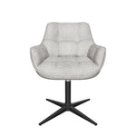 Esszimmerstühle THOMAS-KIRA 2er Set, 360° drehbar, Zeitloser Drehstuhl mit Rückholfunktion