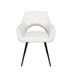 Esszimmerstühle THOMAS-RAYA 2er Set, zeitloser Polsterstuhl mit Metallbeinen