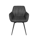 Esszimmerstühle THOMAS-AMIE 2er Set  | zeitloser Polsterstuhl mit Metallbeinen