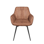 Esszimmerstühle THOMAS-AMIE 2er Set  | zeitloser Polsterstuhl mit Metallbeinen