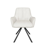 Esszimmerstühle THOMAS-ELLA 2er Set, 180° drehbar mit Rückholfunktion