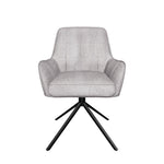 Esszimmerstühle THOMAS-ZARA 2er Set, 360° drehbar mit Rückholfunktion