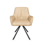 Esszimmerstühle THOMAS-ELLA 2er Set, 180° drehbar mit Rückholfunktion