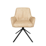 Esszimmerstühle THOMAS-ZARA 2er Set, 360° drehbar mit Rückholfunktion