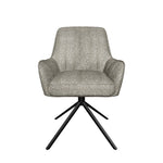 Esszimmerstühle THOMAS-ZARA 2er Set, 360° drehbar mit Rückholfunktion